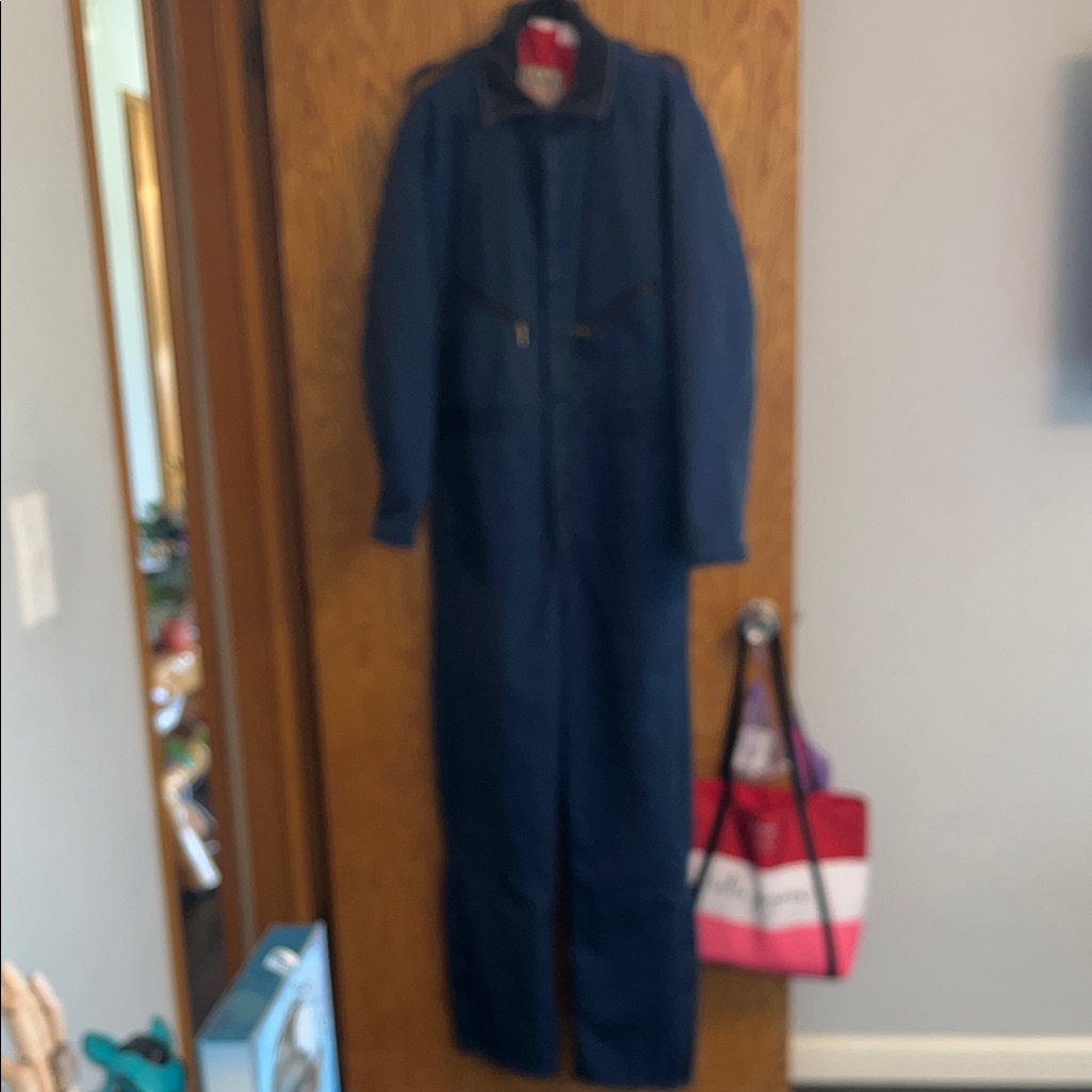 Walls Vintage Blizzard Prof Coveralls Navy Made In Usa Size Large Tall
